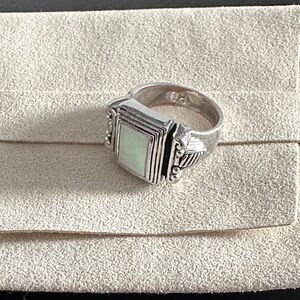 Premier Designs Silver Ring with White Stone